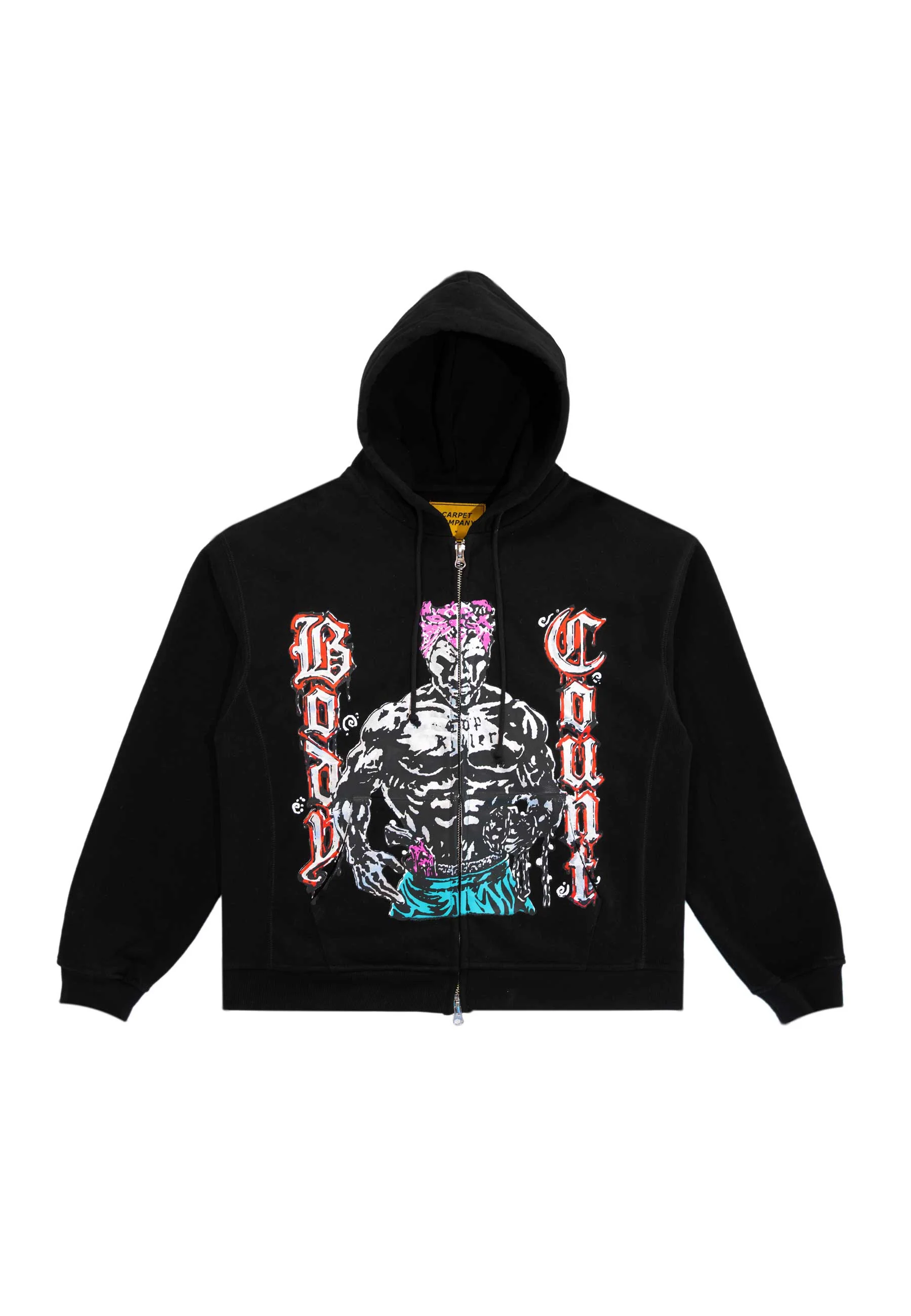 Carpet Company 'Body Count' Zip-Up Hood (Black) - Image 4