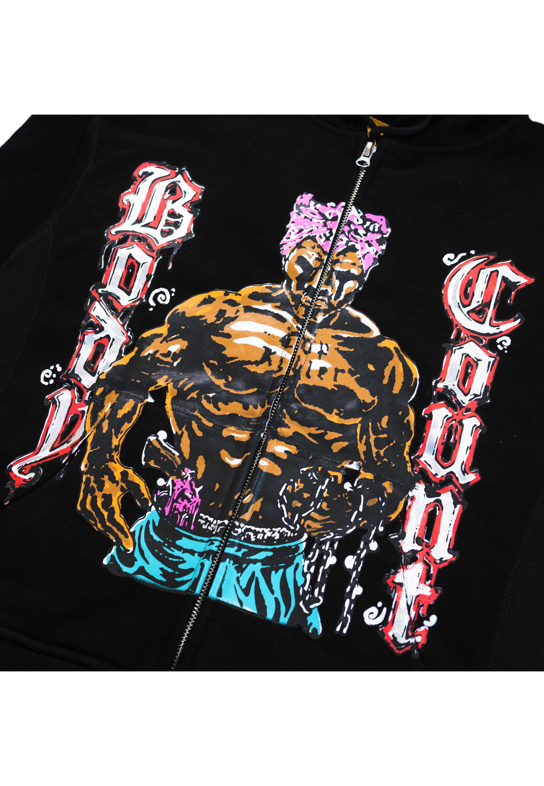Carpet Company 'Body Count' Zip-Up Hood (Black) - Image 5