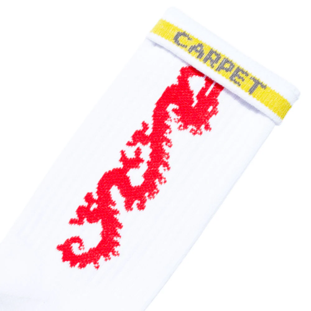 Carpet Company 'Dragon' Socks (White) - Image 3