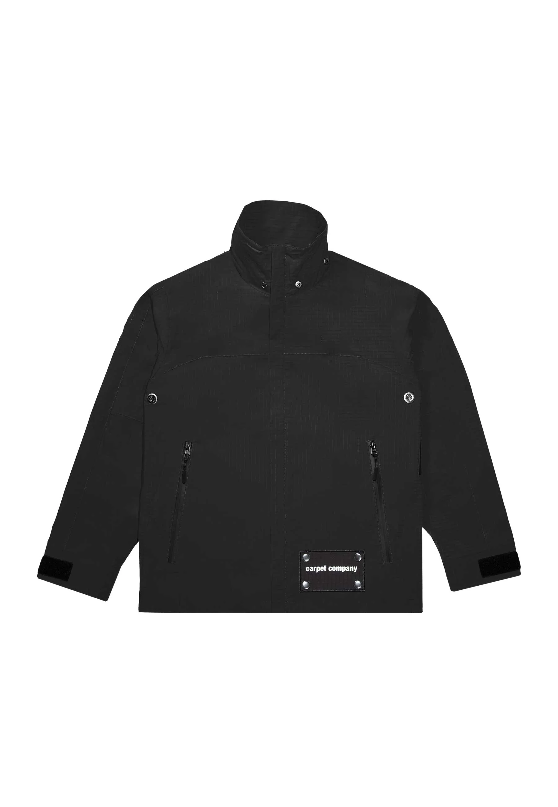 Carpet Company 'Reversible Hood' Rain Jacket (Black) - Image 2
