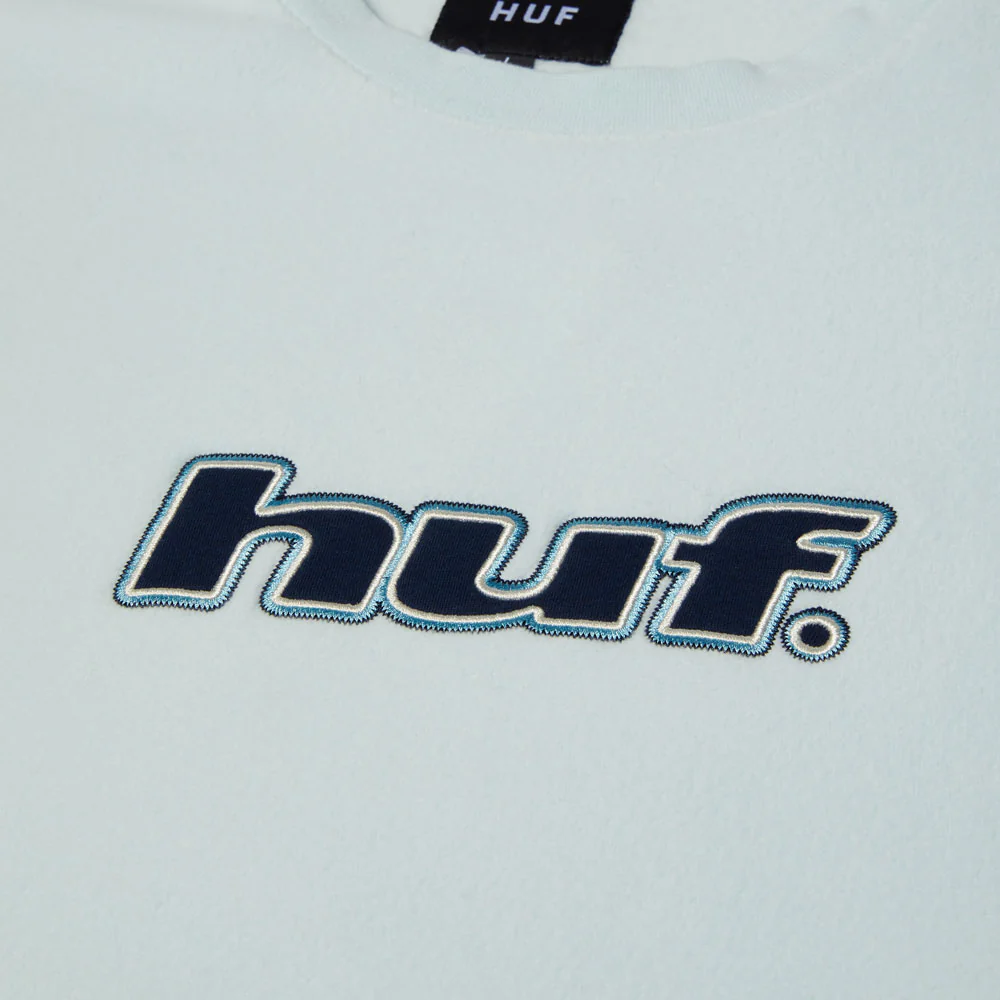 HUF 'H Dot' Polar Fleece Crew (Sky) - Image 2
