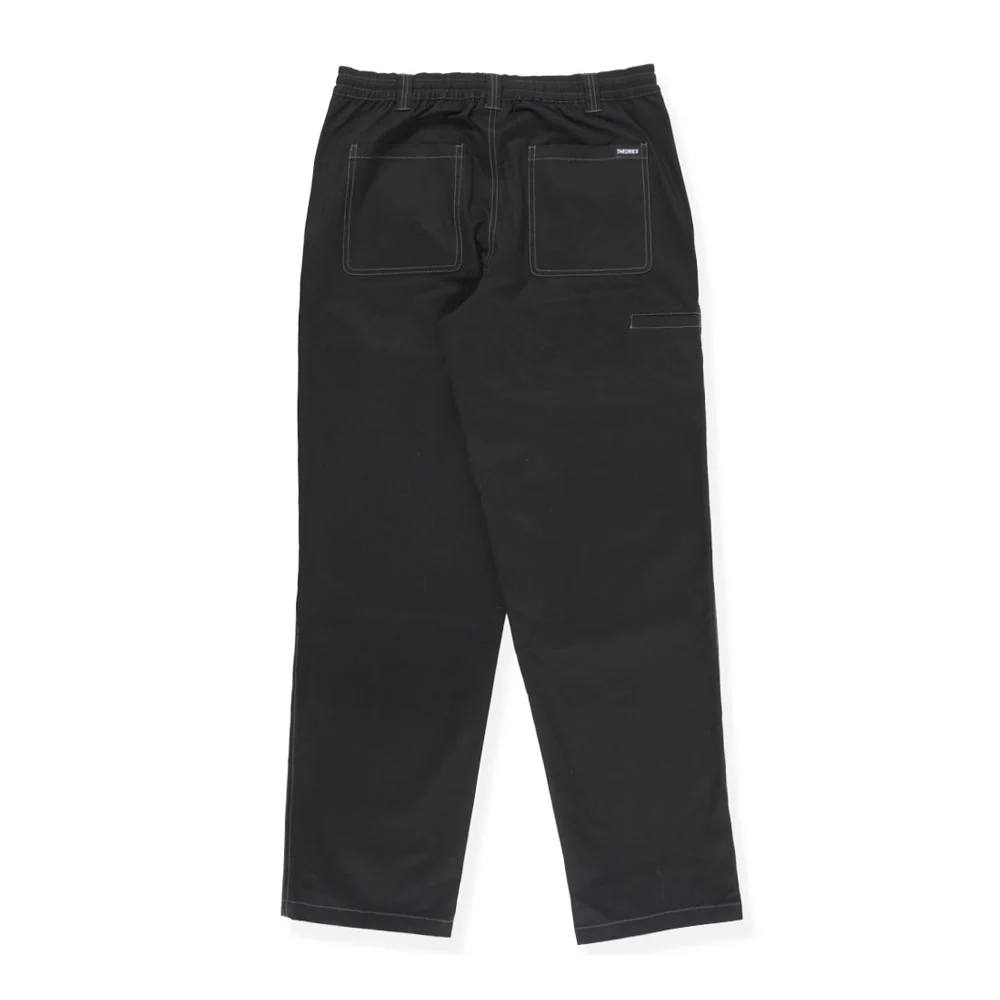 Theories 'Stamp' Lounge Pants (Black / Grey Contrast Stitch) - Image 2