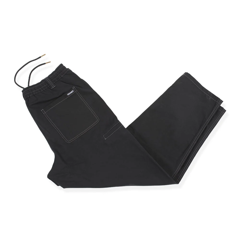 Theories 'Stamp' Lounge Pants (Black / Grey Contrast Stitch) - Image 3